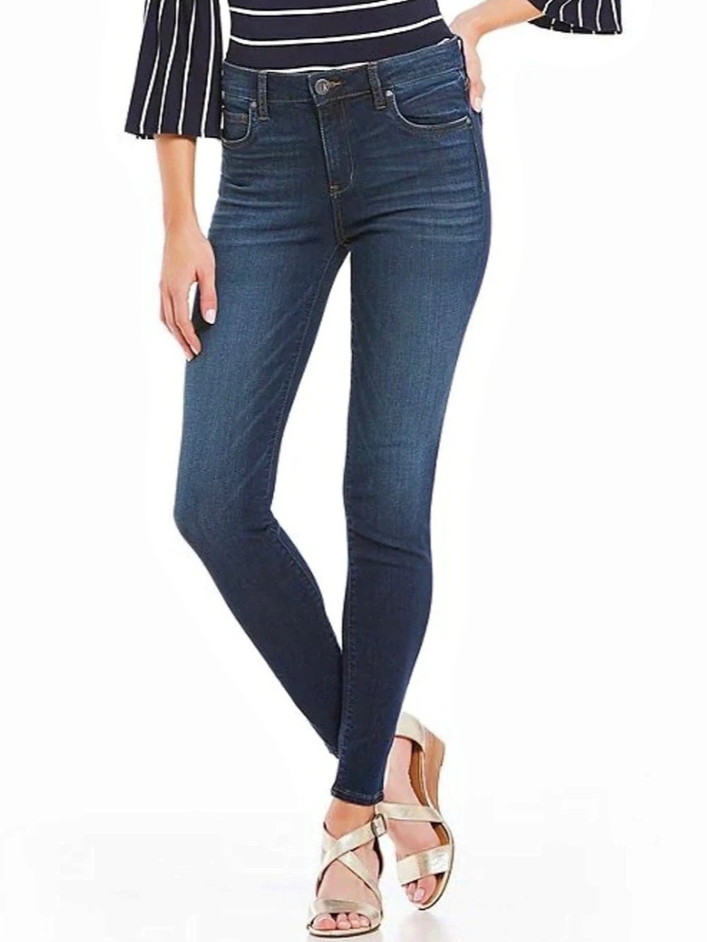 KUT from the Kloth Mia High Rise Skinny Jeans in interfere blue size 8
